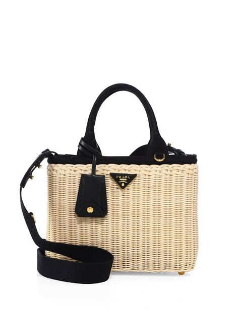 prada midollino straw clutch|Prada Wicker Midollino .